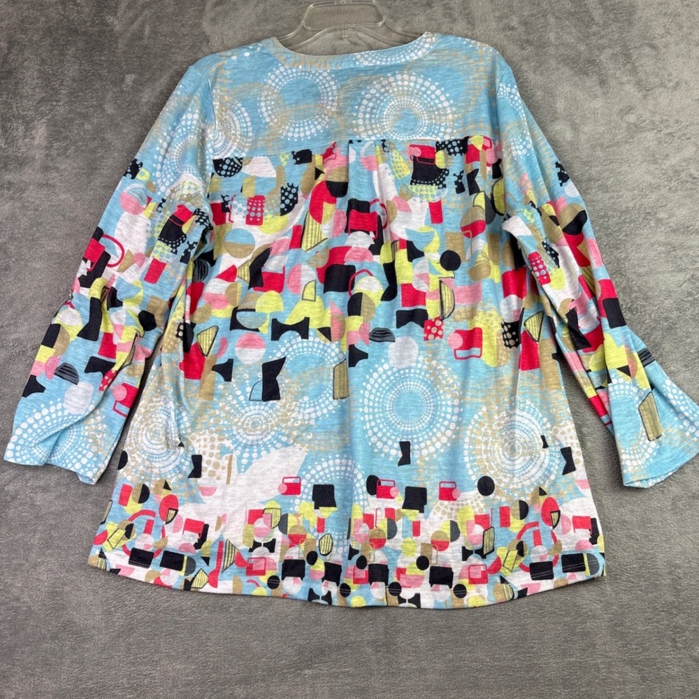 Ali Miles Multicolor Abstract Blouse - Picture 4 of 12